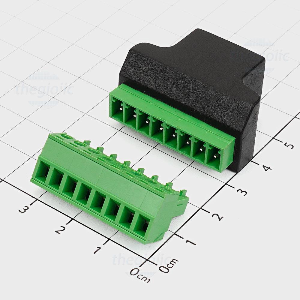 Cổng RJ45 Cái Ra 8 Chân Vặn Ốc Nối Dây