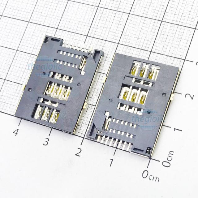S-PP-8P-V2 Khay Cắm Sim 8 Chân Push-Push